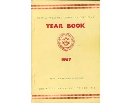 NORTHAMPTONSHIRE COUNTY CRICKET CLUB 1957 YEAR BOOK
