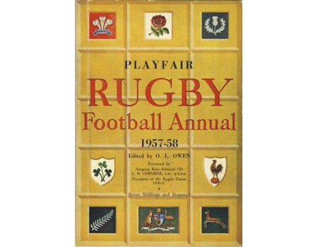 PLAYFAIR RUGBY FOOTBALL ANNUAL 1957-58