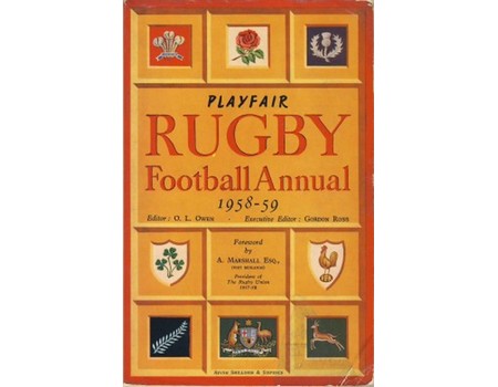 PLAYFAIR RUGBY FOOTBALL ANNUAL 1958-59