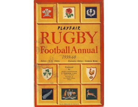 PLAYFAIR RUGBY FOOTBALL ANNUAL 1959-60