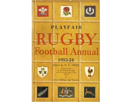 PLAYFAIR RUGBY FOOTBALL ANNUAL 1953-54