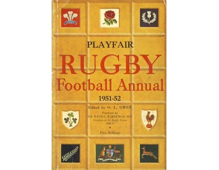 PLAYFAIR RUGBY FOOTBALL ANNUAL 1951-52