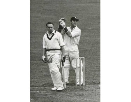 ENGLAND V AUSTRALIA 1948 (JOHNSON CAUGHT BY EVANS) cricket photograph
