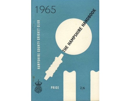 HAMPSHIRE COUNTY CRICKET CLUB ILLUSTRATED HANDBOOK 1965