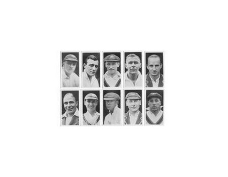 AUSTRALIAN AND ENGLISH TEST CRICKETERS 1930 (MAJOR DRAPKIN & CO.)