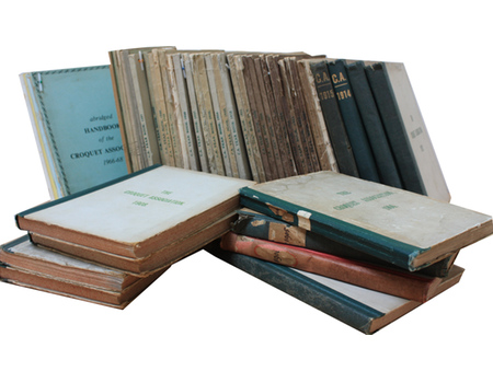 HANDBOOK OF THE CROQUET ASSOCIATION: VARIOUS VOLUMES BETWEEN 1904 & 1981