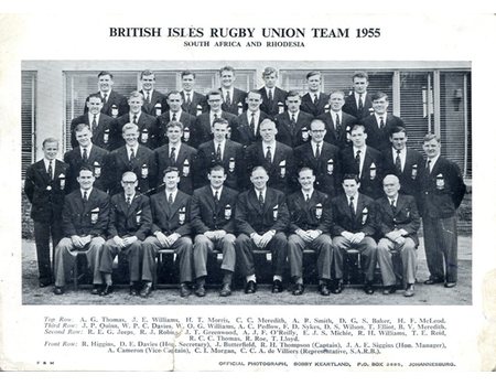 BRITISH LIONS (TOUR OF SOUTH AFRICA) 1955 SIGNED PHOTOGRAPH