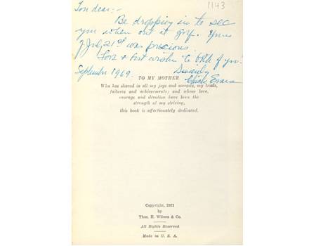 THE CHICK EVANS GOLF BOOK