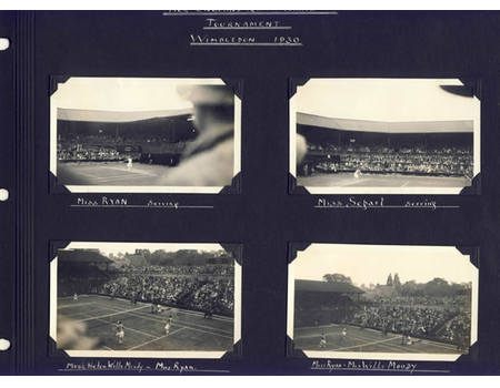 WIMBLEDON 1930 TENNIS PHOTOGRAPHS