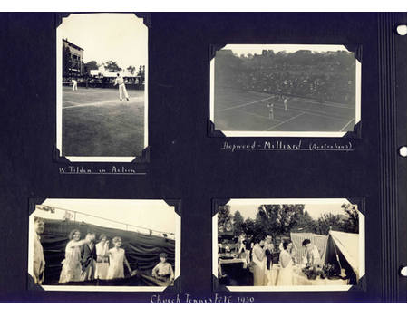 WIMBLEDON 1930 TENNIS PHOTOGRAPHS