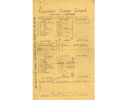 LANCASHIRE V YORKSHIRE 1948