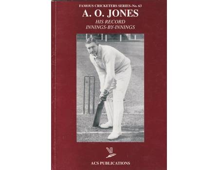 A.O.JONES: HIS RECORD INNINGS-BY-INNINGS