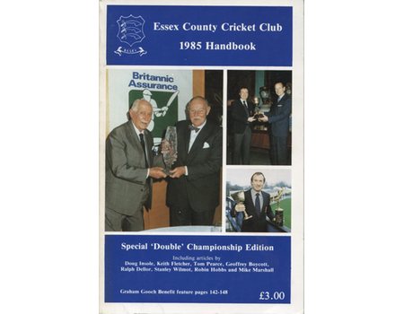 ESSEX COUNTY CRICKET CLUB ANNUAL 1985