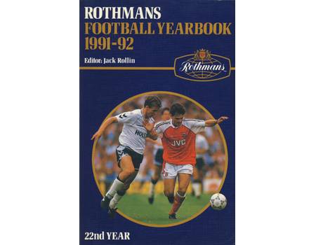 ROTHMANS FOOTBALL YEARBOOK 1991-92