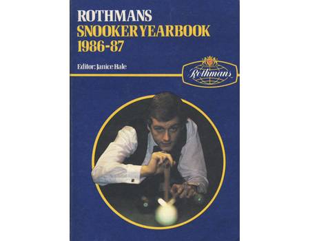 ROTHMANS SNOOKER YEARBOOK 1986-87