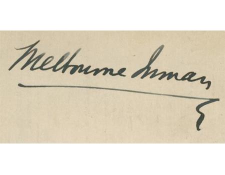 MELBOURNE INMAN BILLIARDS AUTOGRAPH 