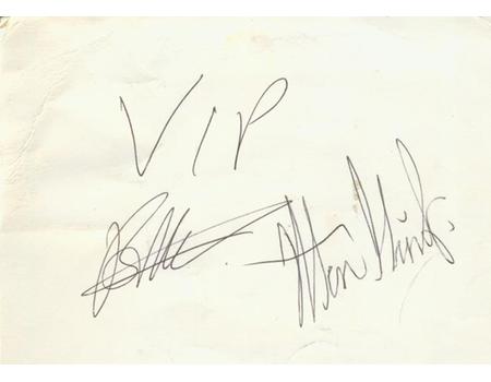 JOHN STRACEY AND ALAN MINTER BOXING AUTOGRAPHS