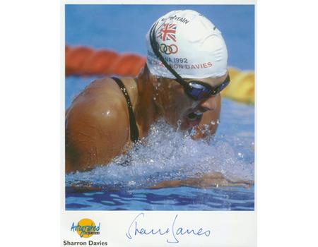 SHARRON DAVIES SIGNED PHOTOGRAPH