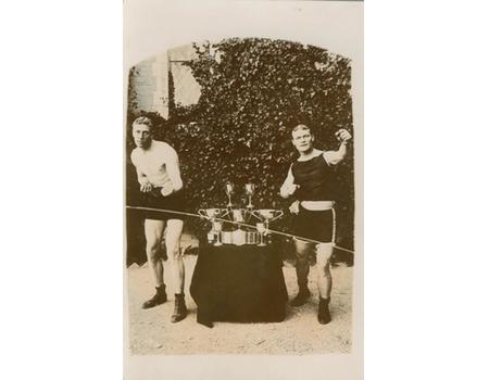 BOMBARDIER BILLY WELLS (ENGLAND) BOXING POSTCARD