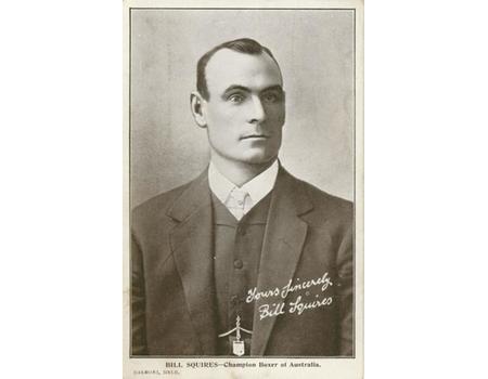 BILL SQUIRES (AUSTRALIAN BOXER) BOXING POSTCARD