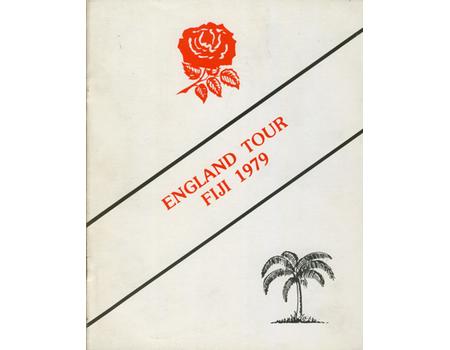 FIJI V ENGLAND 1979 RUGBY PROGRAMME