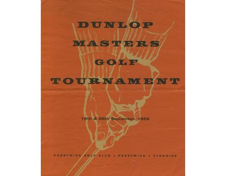 DUNLOP MASTERS 1956 (PRESTWICK) GOLF PROGRAMME