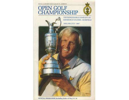 OPEN GOLF CHAMPIONSHIP 1987 (MUIRFIELD) PROGRAMME