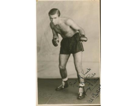AL PHILLIPS (ENGLAND) SIGNED BOXING PHOTOGRAPH