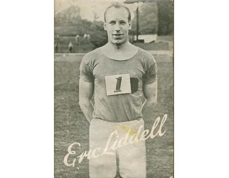 ERIC LIDDELL: THE MAKING OF AN ATHLETE AND THE TRAINING OF A MISSIONARY