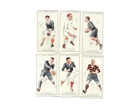 PROMINENT RUGBY PLAYERS 1924 - F & J SMITH CIGARETTE CARDS