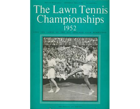 WIMBLEDON CHAMPIONSHIPS 1952 (DAY 7) TENNIS PROGRAMME