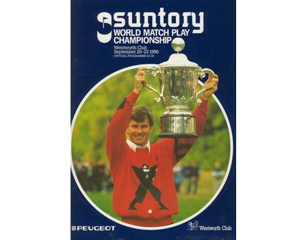 WORLD MATCH PLAY CHAMPIONSHIP 1990 GOLF PROGRAMME