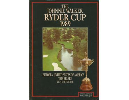 RYDER CUP 1989 (THE BELFRY) SOUVENIR PROGRAMME