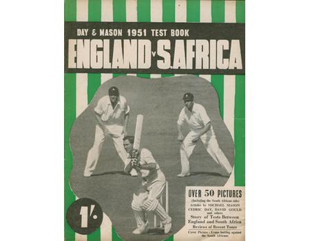 DAY & MASON 1951 TEST BOOK: ENGLAND V SOUTH AFRICA