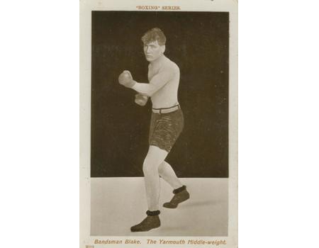 "BANDSMAN" JACK BLAKE BOXING POSTCARD