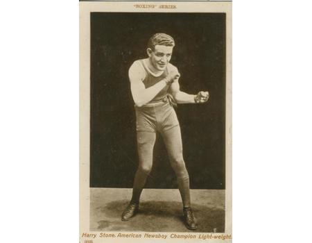 HARRY STONE BOXING POSTCARD