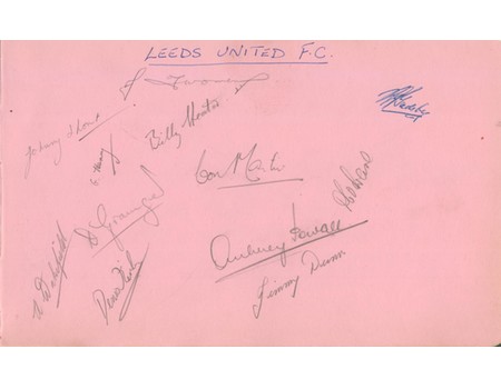 LEEDS UNITED AUTOGRAPHS (C.1947-48)