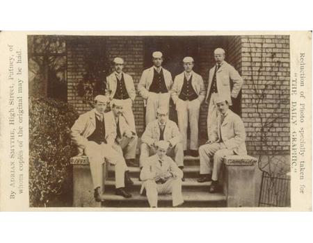 CAMBRIDGE UNIVERSITY BOAT RACE CREW 1893 (CABINET CARD) PHOTOGRAPH