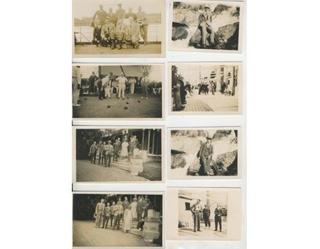 ENGLAND 1924-25 - 14 PHOTOGRAPHS OF ASHES CRICKET TOUR