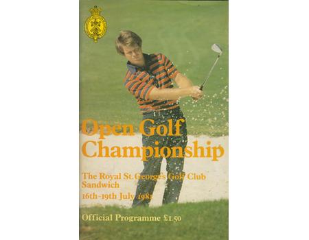 OPEN CHAMPIONSHIP 1981 (ROYAL SANDWICH) GOLF PROGRAMME