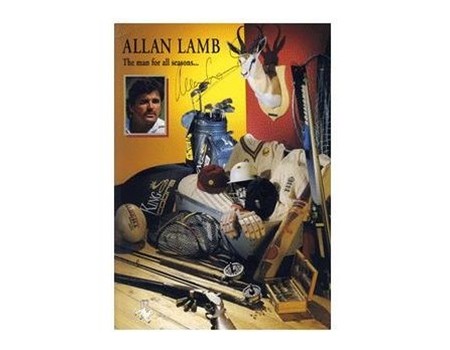  ALLAN LAMB (NORTHAMPTONSHIRE) 1996 SIGNED CRICKET BENEFIT BROCHURE
