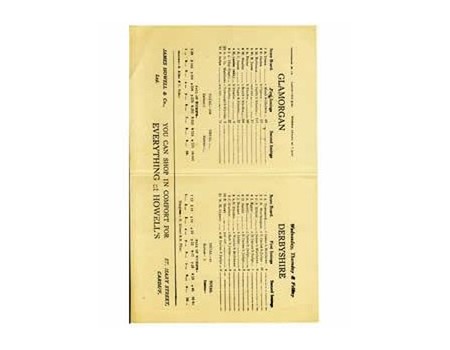 GLAMORGAN V DERBYSHIRE 1946