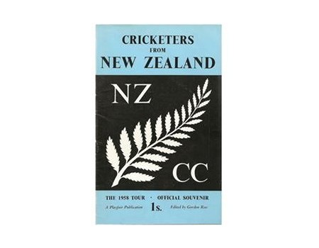 CRICKETERS FROM NEW ZEALAND: THE 1958 TOUR, OFFICIAL SOUVENIR