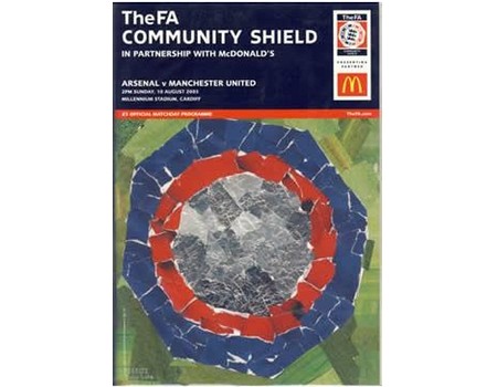 ARSENAL V MANCHESTER UNITED 2003 (COMMUNITY SHIELD) FOOTBALL PROGRAMME