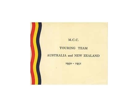 ENGLAND 1950-51 CRICKET CHRISTMAS CARD (SIGNED BY HUTTON)