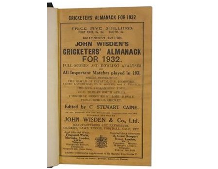 WISDEN CRICKETERS