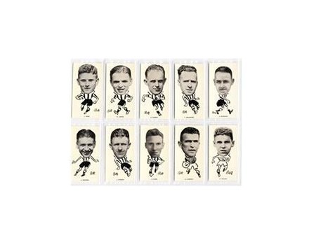  WELL KNOWN FOOTBALLERS (NORTH-EASTERN COUNTIES) 1938 (SINCLAIR) CIGARETTE CARDS