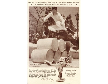 NESTOR JOHNSON SKATES (U.S.A.) advertising card