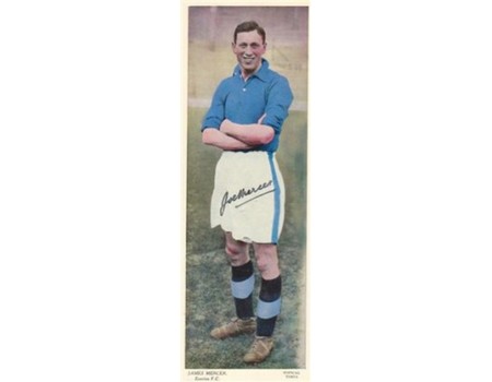 JOE MERCER (EVERTON & ENGLAND) SIGNED TOPICAL TIMES CARD