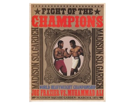 JOE FRAZIER V MUHAMMAD ALI 1971 ("FIGHT OF THE CENTURY") BOXING PROGRAMME
